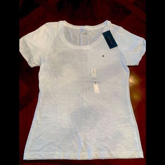 Tommy Hilfiger white T shirt  size S/P , NWT - Picture 1 of 5